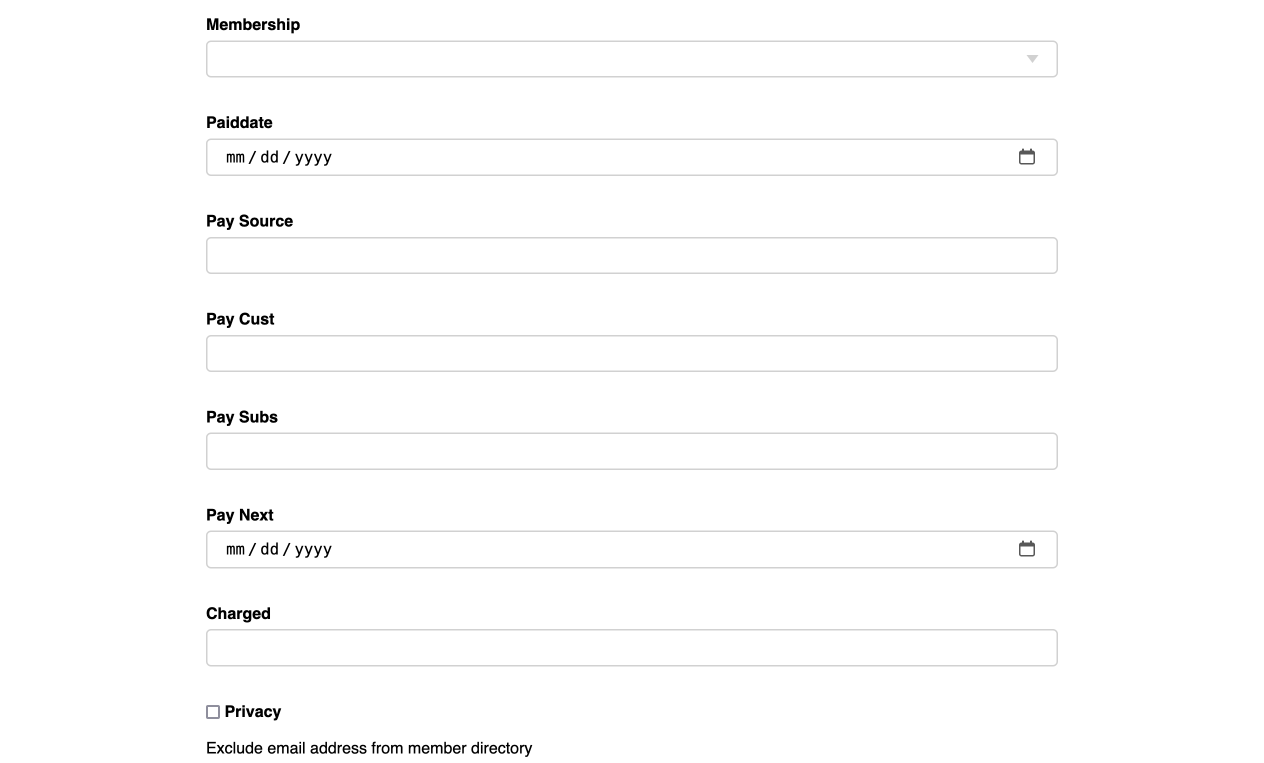 membership status
