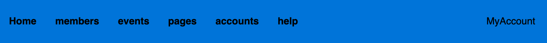 navigation bar